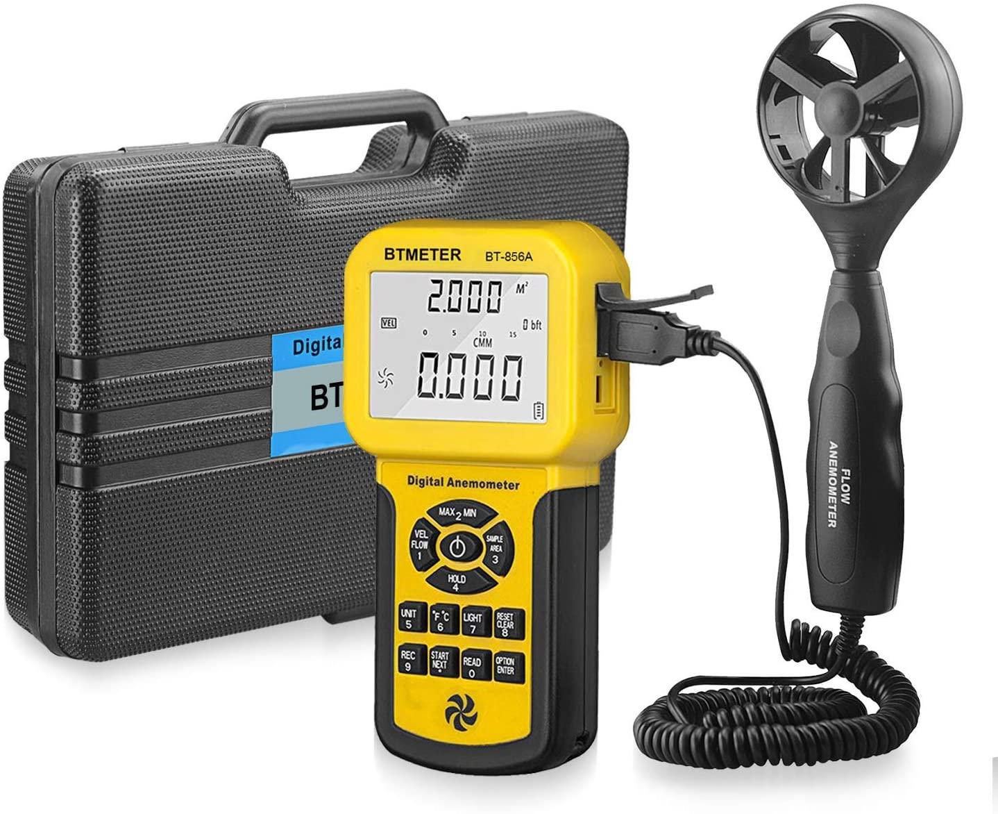 BTMETER BT-100-WM Anemometer 6 in 1 Wind Speed Meter