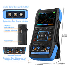 Laden Sie das Bild in den Galerie-Viewer, BTMETER 2C23T Multimeter Oscilloscope, 2 Channels, 10MHz Bandwidth, 50MSa/s Sampling Rate, 9999 Counts, AC and DC Meter,  3 in 1