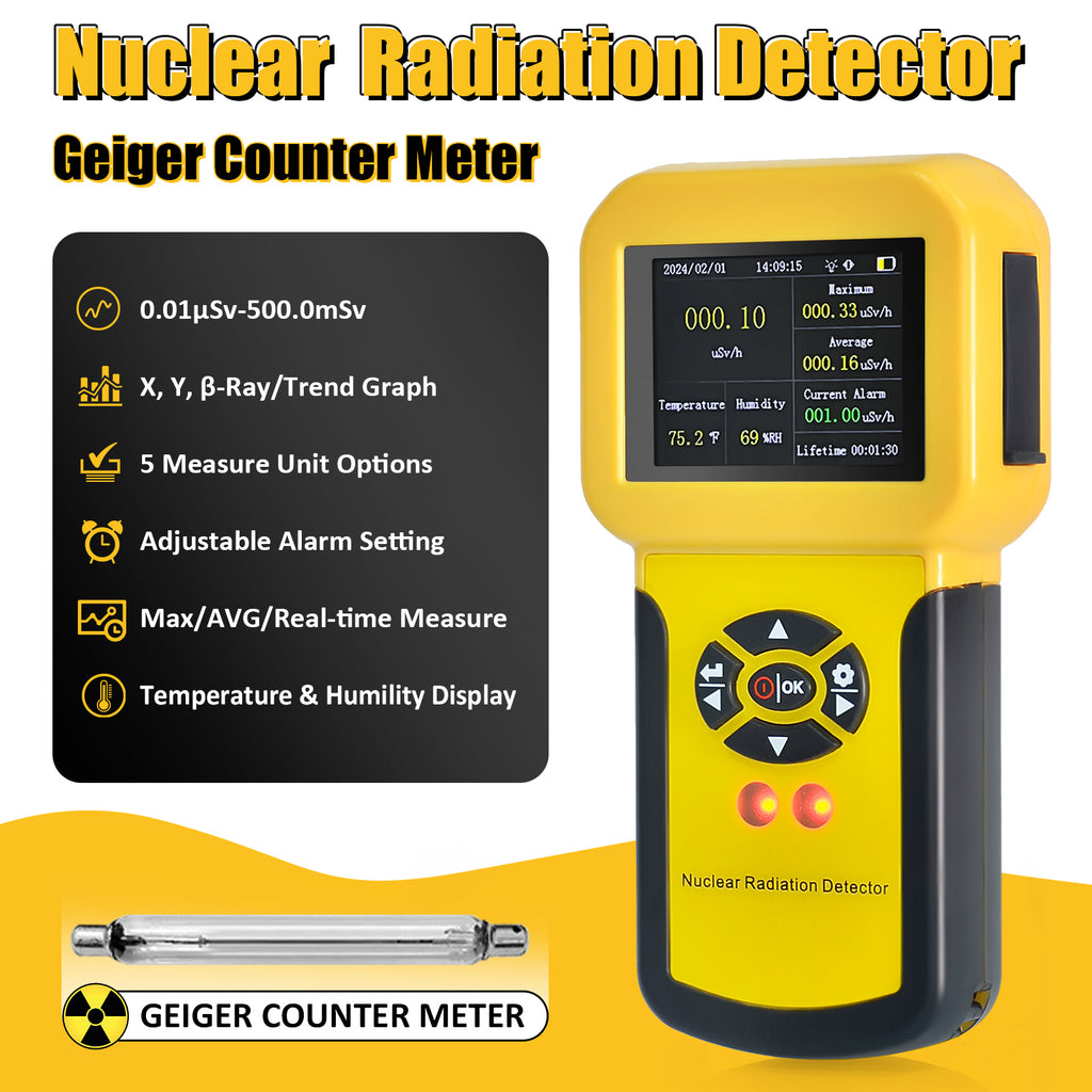 BTMETER BT-886A Nuclear Radiation Meter Geiger Counter - btmeter-store