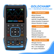 Carregar imagem no visualizador da galeria, BTMETER 2C23T Multimeter Oscilloscope, 2 Channels, 10MHz Bandwidth, 50MSa/s Sampling Rate, 9999 Counts, AC and DC Meter,  3 in 1