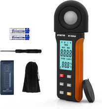 Load image into Gallery viewer, BTMETER Light Lux Meter Logger BT-5000A, Digital Lumen Tester Measure Lighting Level Intensity 0.1~400,000 Lux(0.1~40,000 FC) Foot Candle Luxometer with Data Logging for Plant Grow Aquarium