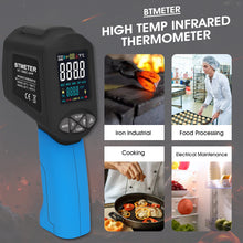 Cargar imagen en el visor de la galería, BTMETER BT-1580C-APP Color Display Infrared Thermometer -50℃ to 1580℃(-58 to 2876℉) - btmeter-store