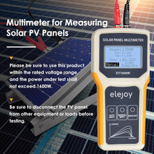 Carregar imagem no visualizador da galeria, BTMETER BT-EY1600W Solar Panel Tester, 1600W Photovoltaic Panel Multimeter Manual/Auto MPPT Tester with Backlight - btmeter-store