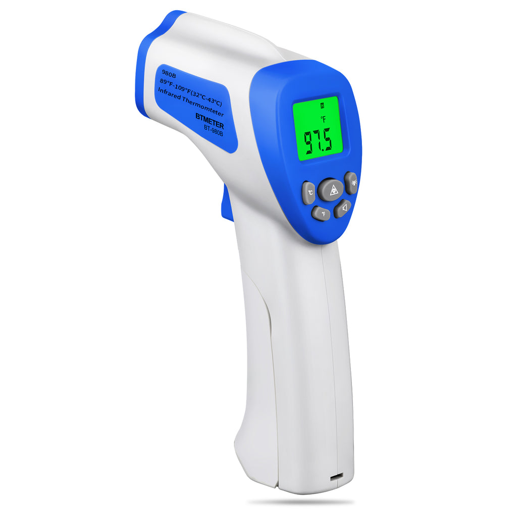 BTMETER BT-980B Touchless Infrared Forehead Thermometer, for Adults & Baby Digital Thermometer Gun