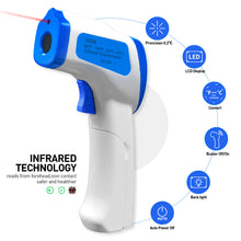 Charger l&#39;image dans la galerie, BTMETER BT-980B Touchless Infrared Forehead Thermometer, for Adults &amp; Baby Digital Thermometer Gun