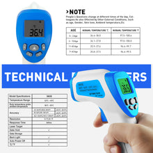 Charger l&#39;image dans la galerie, BTMETER BT-980B Touchless Infrared Forehead Thermometer, for Adults &amp; Baby Digital Thermometer Gun