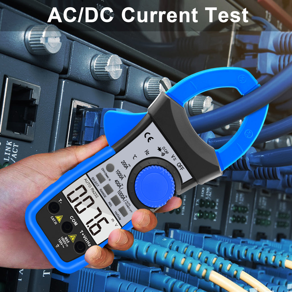Btmeter BT-570C  4000 Counts Auto-Ranging Clamp Meter  with DC/AC Voltage & Current, Resistance,