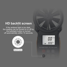 Cargar imagen en el visor de la galería, BTMETER BT-100-APP Digital Anemometer, Handheld APP Data Support Wind Speed Meter - btmeter-store
