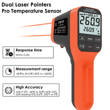 画像をギャラリービューアに読み込む, BTMETER BT-1600-APP Waterproof Infrared Thermometer 30:1, Touchscreen Laser Thermometer, Connct the Phone - btmeter-store