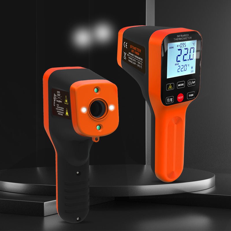 BTMETER BT-1600 Waterproof Infrared Thermometer 30:1, Touchscreen Laser Thermometer - btmeter-store