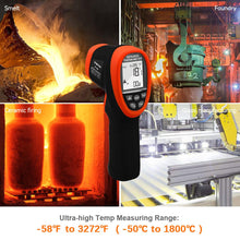 Carregar imagem no visualizador da galeria, BTMETER BT-1800 High Temperature Infrared Thermometer handheld -50~1800℃ - btmeter-store