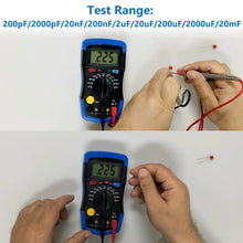 이미지를 갤러리 뷰어에 로드 , BTMETER BT-36D Capacitance Tester Meter Manual Range 1999 Counts - btmeter-store