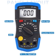 이미지를 갤러리 뷰어에 로드 , BTMETER BT-36D Capacitance Tester Meter Manual Range 1999 Counts - btmeter-store