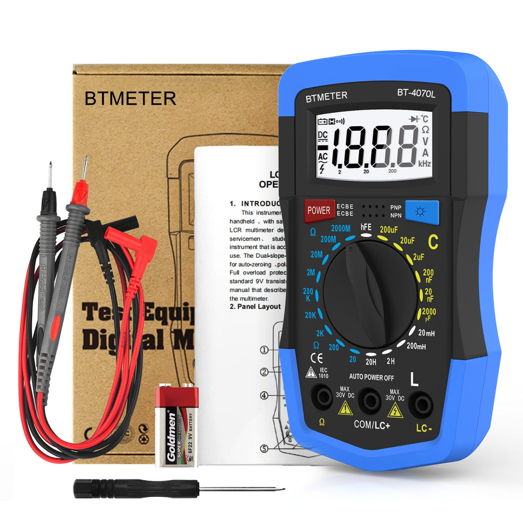BTMETER BT-4070L Capacitance Multimeter Digital Inductance LCD Meter - btmeter-store
