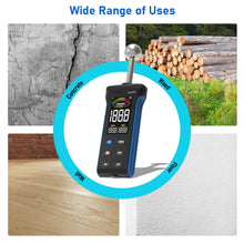 이미지를 갤러리 뷰어에 로드 , BTMETER BT-5000T Pinless Wood Moisture Meter, Non-Destructive Moisture Meter for Wood, Concrete, Floors, Walls, Measuring Depth 20-40mm Digital Moisture Meter with Masonry-Spherical Sensor - btmeter-store