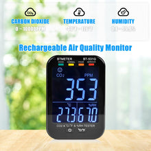 Charger l&#39;image dans la galerie, BTMETER BT-531G Portable CO2 Air Quality Monitor NDIR Sensor CO2 Detector - btmeter-store