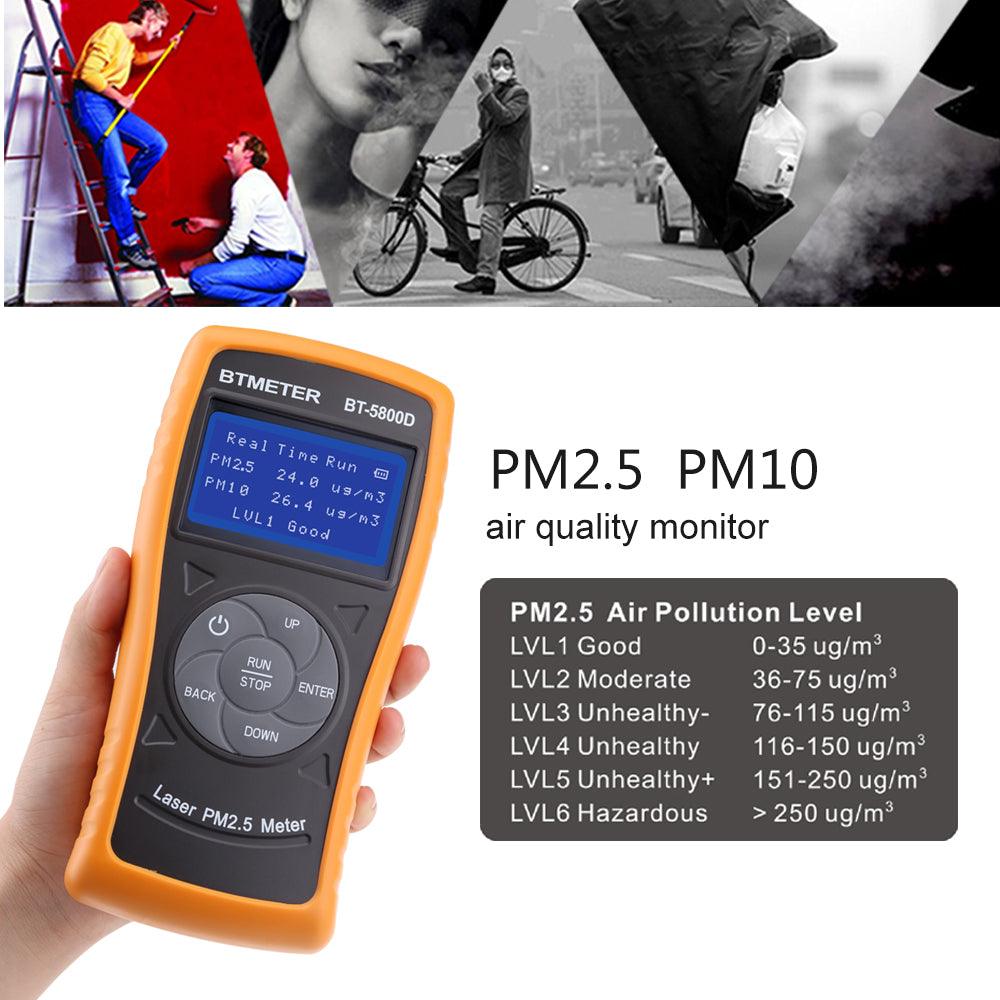 BTMETER BT-5800D Environmental Tester PM2.5/10 Detector - btmeter-store