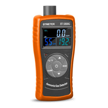 Laden Sie das Bild in den Galerie-Viewer, BTMETER BT-5800G Ammonia Gas Detector Sensor, Accurately test for 0~100 PPM Nh3 Monitor Gauge with Temperature Humidity Tester - btmeter-store
