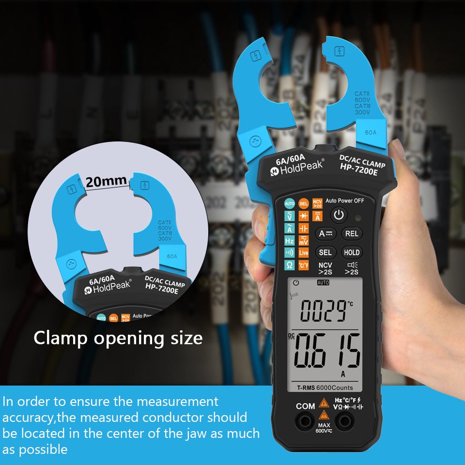 BTMETER BT - 7200E Clamp Meter 6000 Counts, Test True RMS, NCV, Diode Test - btmeter - store