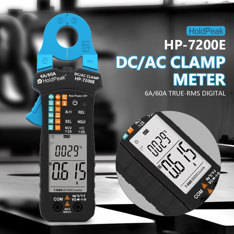 BTMETER BT - 7200E Clamp Meter 6000 Counts, Test True RMS, NCV, Diode Test - btmeter - store