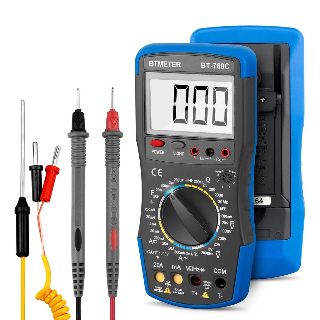 BTMETER BT - 760C Digital Multimeter DC/AC Voltage Current Inductance Tester - btmeter - store