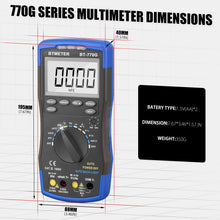 画像をギャラリービューアに読み込む, BTMETER BT - 770G Digital Multimeter DMM DC AC Voltage Temperature - btmeter - store