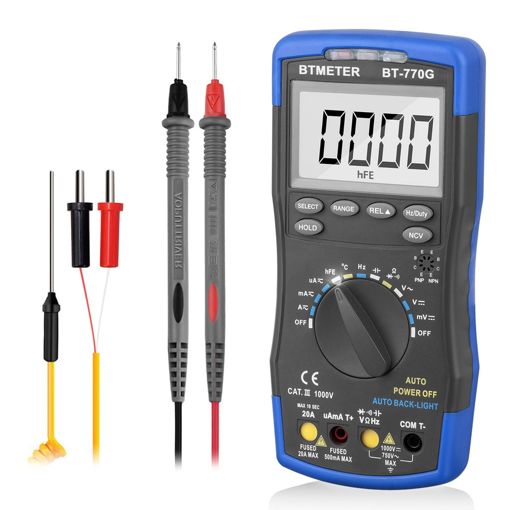 BTMETER BT - 770G Digital Multimeter DMM DC AC Voltage Temperature - btmeter - store