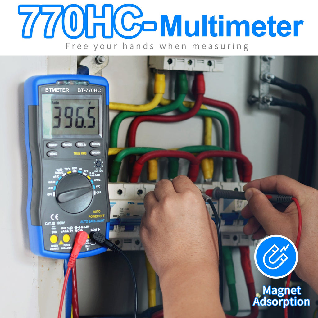 BTMETER BT - 770HC Digital Multimeter 6000Counts Auto Range - btmeter - store