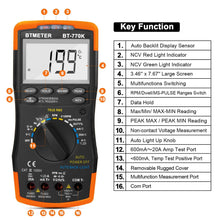 画像をギャラリービューアに読み込む, BTMETER BT - 770K Automotive AC/DC Dwell Multimeter with AC/DC Current Clamp Adapter - btmeter - store