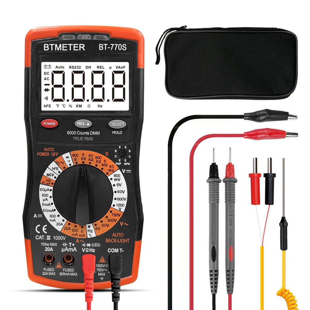 BTMETER BT - 770S Multimeter Manual Ranging Electric Meter for Automotive Hobbyist Electrical Home - btmeter - store