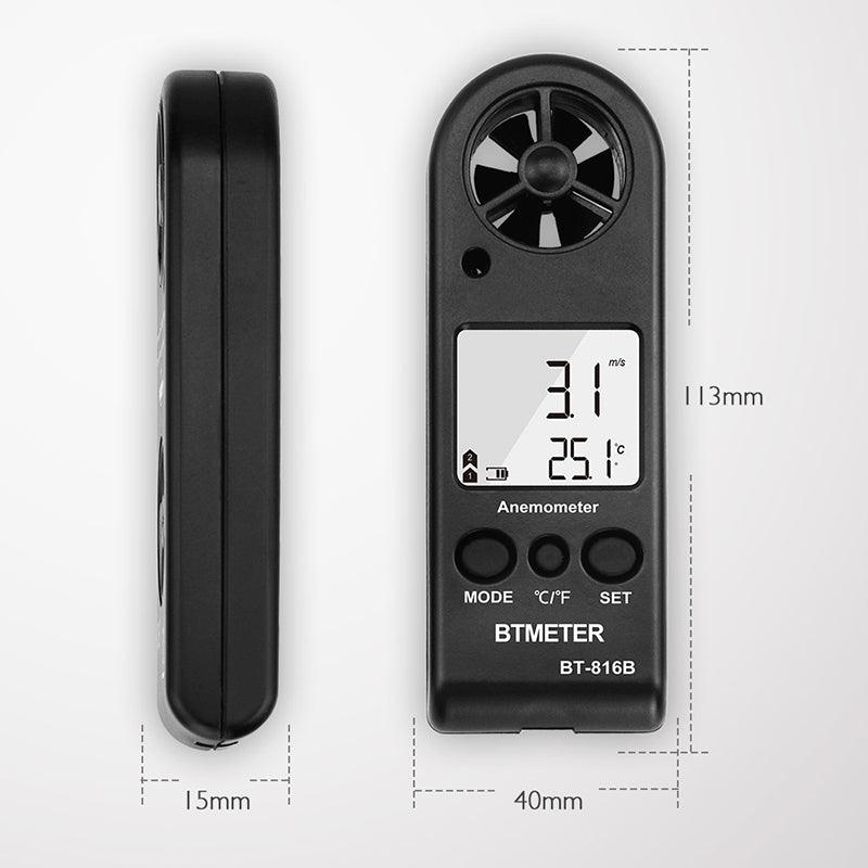 BTMETER BT - 816B Handheld Anemometer with Wind Speed Range 0.3 - 30m/s - btmeter - store