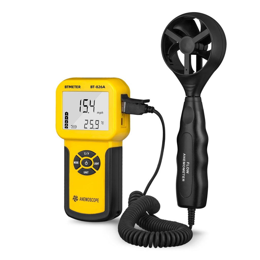 BTMETER BT - 826A 0.3~30m/s Wind Speed Sensor Digital Anemometer - btmeter - store