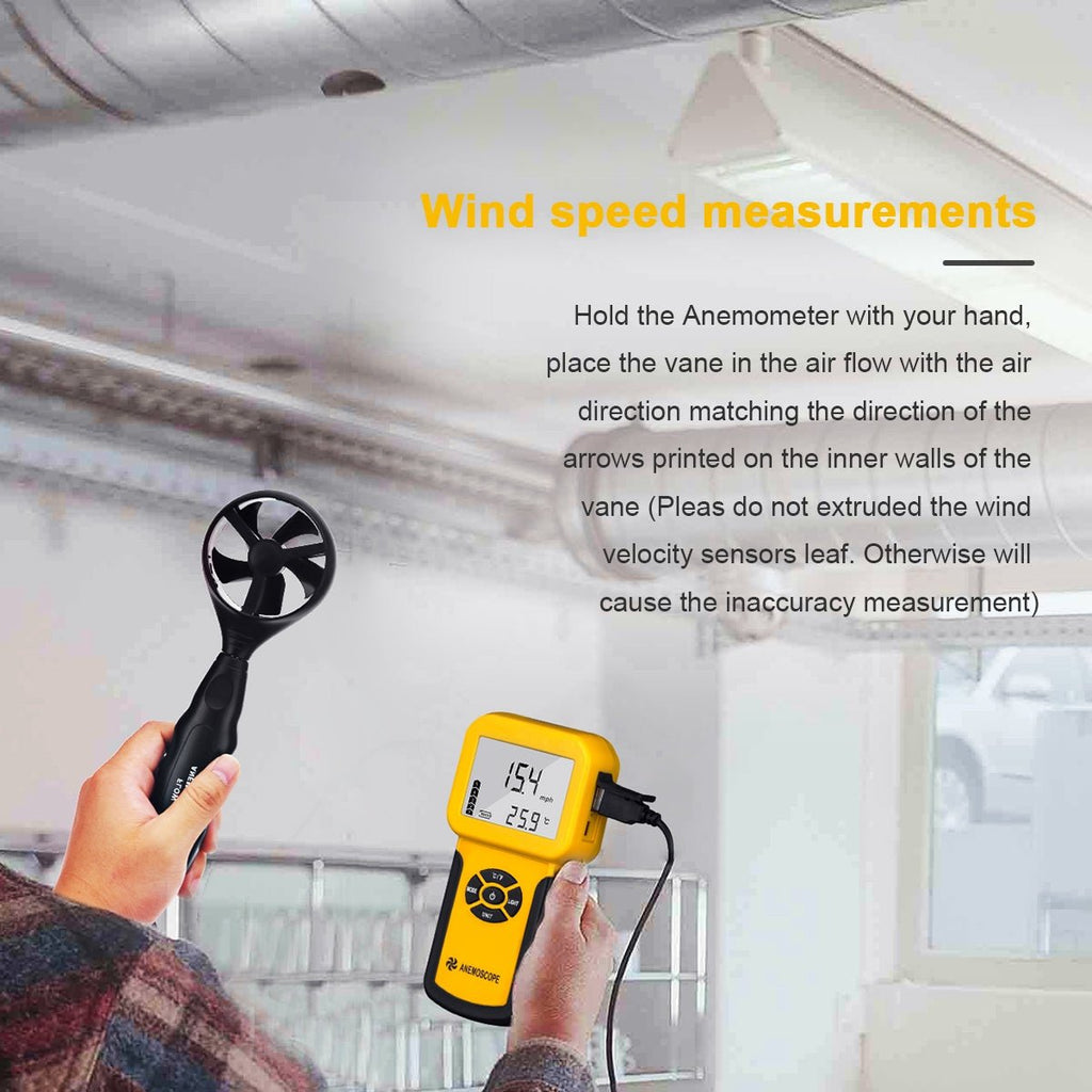 BTMETER BT - 826A 0.3~30m/s Wind Speed Sensor Digital Anemometer - btmeter - store