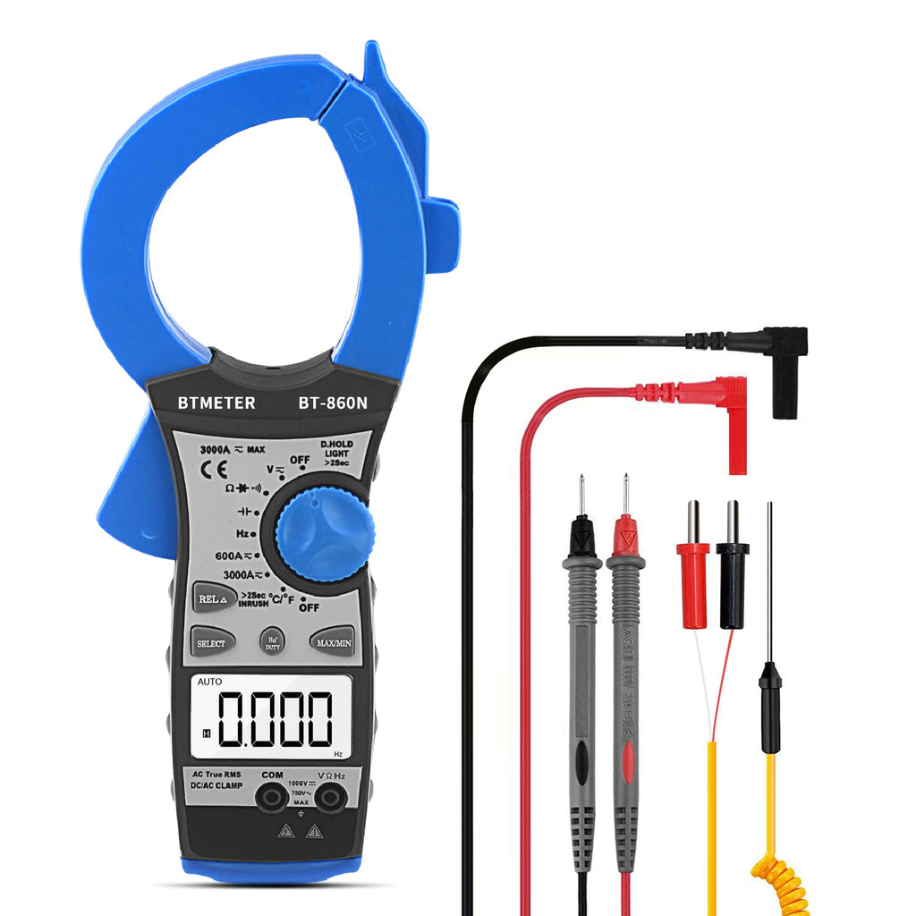 BTMETER BT - 860N Digital Clamp Meter 3000A Amp Meter Multimeter - btmeter - store