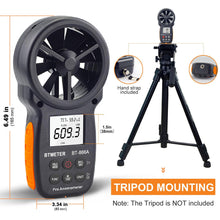 Cargar imagen en el visor de la galería, BTMETER BT - 866A Digital Anemometer Handheld CFM Meter with USB Port - btmeter - store