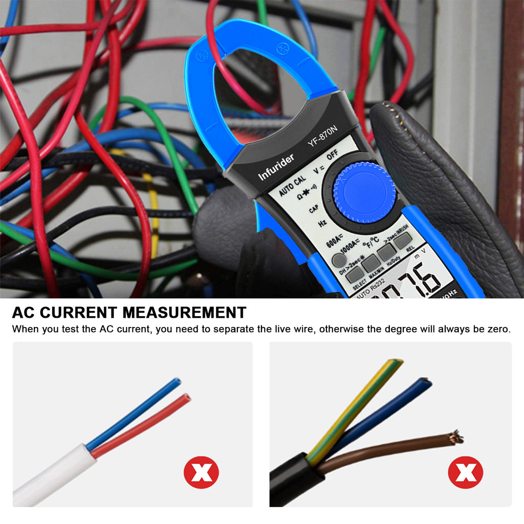 BTMETER BT - 870N Auto Range Multimetro Digital Clamp Meter Multimeter - btmeter - store