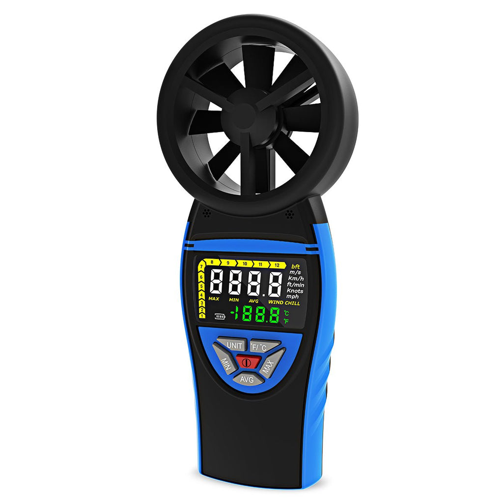 BTMETER BT - 8805 NEW Digital Vane Anemometer with Color Screen Wind Speed Range 0.3~30m/s - btmeter - store