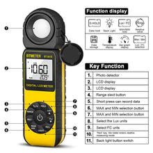 Load image into Gallery viewer, BTMETER BT - 881E Digital Illuminance/Light Meter for Plants Aquarium Light Tester - btmeter - store