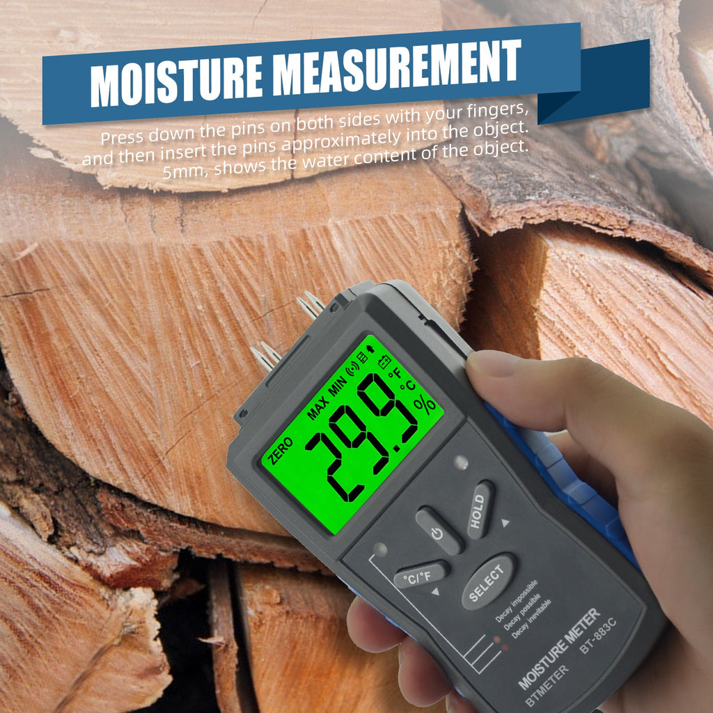 BTMETER BT - 883C Humidity Meter Moisture Meter LCD Digital Humidity Tester - btmeter - store