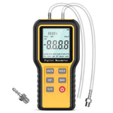 BTMETER BT-QX1201 Manometer Gas Pressure Meter, Dual Port Manometro Check Air Flow Pressure for HVAC Gas Furnace, 12 Measure Units