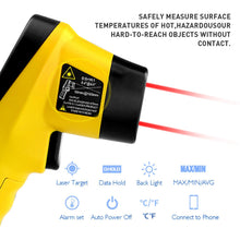 Carregar imagem no visualizador da galeria, BTMETER BT-985B Digital Infrared Thermometer Dual Laser Thermometer - btmeter-store