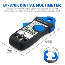 이미지를 갤러리 뷰어에 로드 , BTMETER BT-870K Clamp Multimeter, DC AC Digital Voltage Current Meter, Auto Electric DMM Tester Avometer - btmeter-store