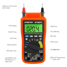Load image into Gallery viewer, BTMETER BT-90EPC Digital Multimeter, w/ USB to PC Link Sync for Data Logging - btmeter-store