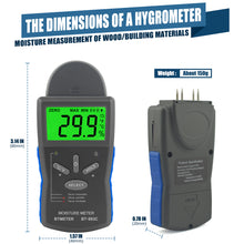 Cargar imagen en el visor de la galería, BTMETER BT-883C Humidity Meter Moisture Meter LCD Digital Humidity Tester - btmeter-store